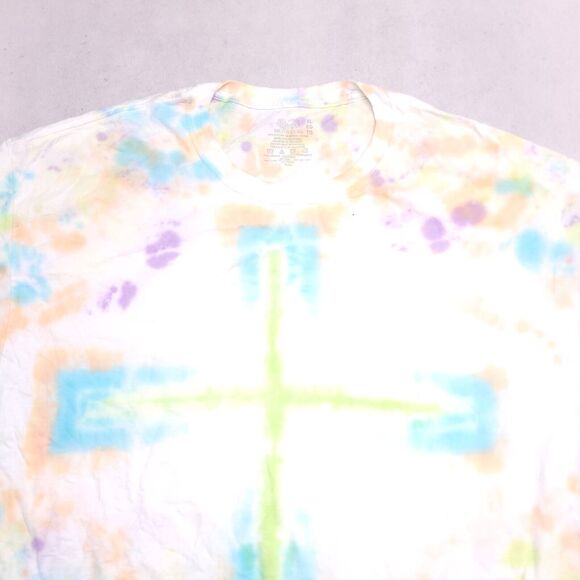 Fruit of the Loom Short Sleeve Casual T Shirt Adult Mens Size XL Tie-dye Multi - Picture 1 of 10